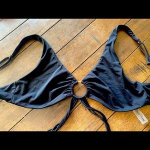 Beach bunny black bikini top Size Large